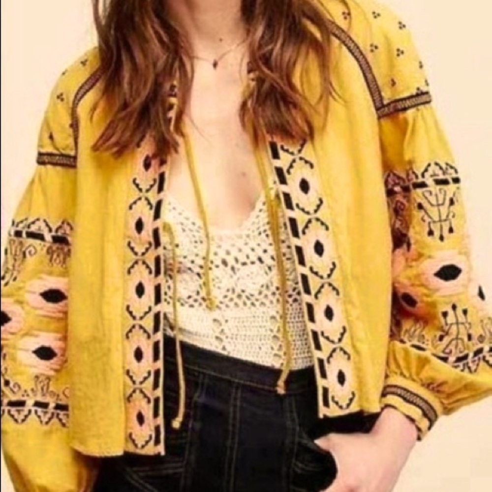 Anthropologie RD&Koko embroidered jacket